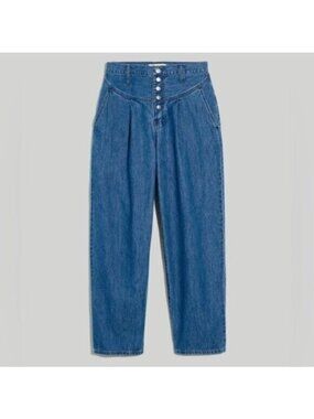 Madewell High Waist Vintage Jeans Button Fly Tapered Cotton Mod Yoke Waist